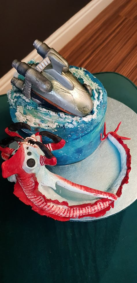 Subnautica Cake, Reaper Leviathan, Subnautica Creatures, New Video Games, Food Projects, Mini Heart, Clay Art Projects, Clay Art, Art Projects