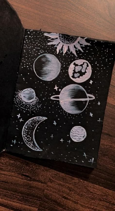 I love 💕 it #madebyme Black Page Drawing, White Drawing On Black Paper Easy, Sketchbook Cover Ideas Easy, Scratch Paper Art Ideas, Doodles On Black Paper, Drawing Ideas On Black Paper, Black Paper Drawing Simple, Scratch Book Ideas, Scratch Book Art