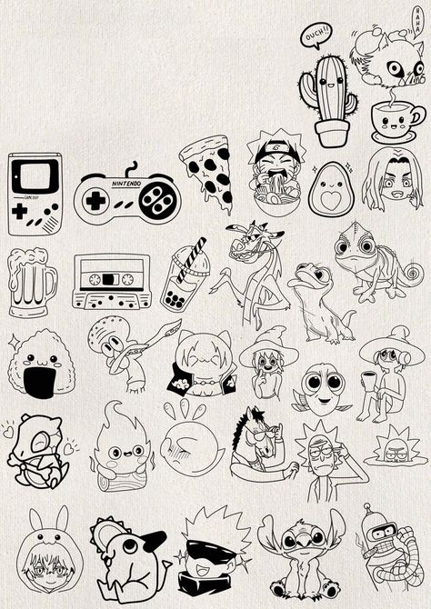 Pretty Tattoo Ideas, Blitz Tattoo, Pretty Tattoo, Pokemon Tattoo, Simple Tattoo Designs, Flash Tattoo Designs, Doodle Tattoo, Creepy Tattoos, Cute Little Tattoos