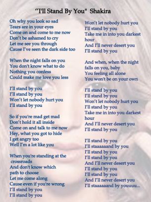 Music Sheets: I'll Stand by You. Love Rhianna's music? This template shows lyrics for her track "i'll stand by you". Browse our wide collection of music sheets. Simply download and print. Feel free to repin and share! Free Printable Sheet Music, All Instruments, Hymns Lyrics, Great Song Lyrics, Rhymes Songs, Song Words, To My Friends, Song Lyric Quotes, Music Quotes Lyrics