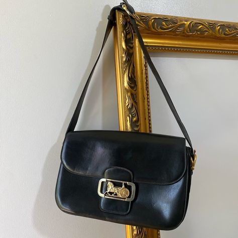 Vintage CELINE Paris Horse Carriage Black Box Flap Bag - Etsy UK Celine Box, Vintage Celine, Celine Paris, Vintage Designer Bags, Downtown Outfits, Horse Carriage, Kate Middleton Style, Celine Bags, Celine Bag