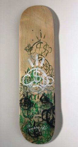 Preston Paperboy, Untitled II - skate deck, 2018 Preston Paperboy, Sculpture Photography, Skate Decks, Neon Art, Artist Canvas, Preston, Original Paintings, Limited Edition, Neon