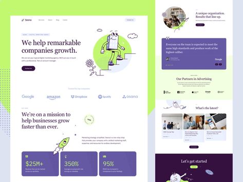 Digital Marketing Agency - Website by Yogie Ismanda for Sebo on Dribbble Marketing Agency Website, Agency Website Design, Mobile App Design Inspiration, Ui Design Website, Agency Website, App Design Inspiration, Web Layout Design, Seo Agency, Seo Optimization