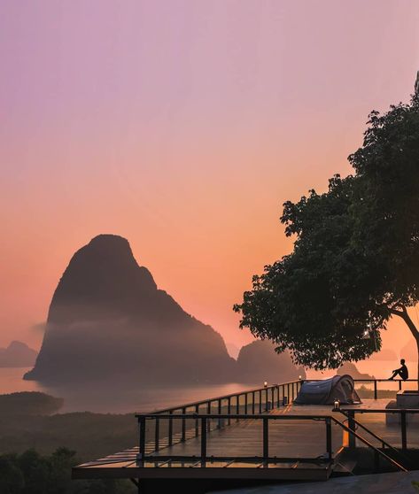 Samet Nangshe Boutique on Instagram: “Perfect sunrise at #phangngabay . #lostinthailand #thailand #thailand_ig #phuket” Samet Nangshe, Tropical House, Best Sunset, Phuket, Scuba Diving, More Photos, Places To See, See More, Every Day