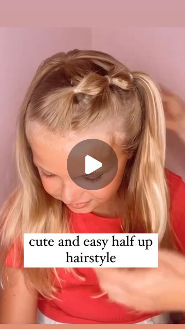 Audrey McClelland on Instagram: "CUTEST HALF UP HAIRSTYLE 💗 Here’s a super cute hairstyle to try! I love this one! Nice and easy, too! 💗
.
I share all all of the hair products that we love and use in my stories and in my highlights. Feel free to ask me any questions! 🥰
.
#halfuphalfdownhairstyle #halfupdo #halfuphalfdown #hairdo #simplehairstyles #simplehair #simplehairstyle #easyhairstyles #easyhairstyle #easyhairstylesforgirls #cutehairstyles #cutehair #hairvideo #hairideas #hairinspo #hairinspiration #hairvideos #hairidea #schoolhairstyles #schoolhair #hairstyles #hair #hairstyle #hairtutorial #hairtutorials" Hảir Style For Toddler Girl, Hairstyles For Short Hair For Kids, Easy Cute Hairstyles For Kids, Kids Hairstyles For Short Hair, Short Hair Styles Kids, Kids Hairstyles Girls Easy, Shoet Hair, Short Hair For Kids, Easy Toddler Hairstyles