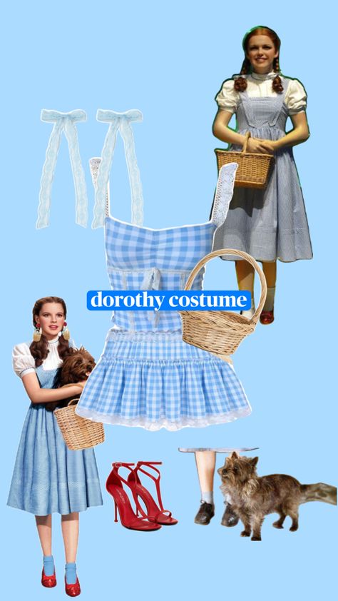 dorothy from wizard of Oz halloween costume Dorothy From Wizard Of Oz, Wizard Of Oz Halloween, Dorothy Halloween Costume, Dorothy Wizard Of Oz, Dorothy Costume, Clever Halloween Costumes, Halloween Costume Outfits, Wizard Of Oz, Wizard