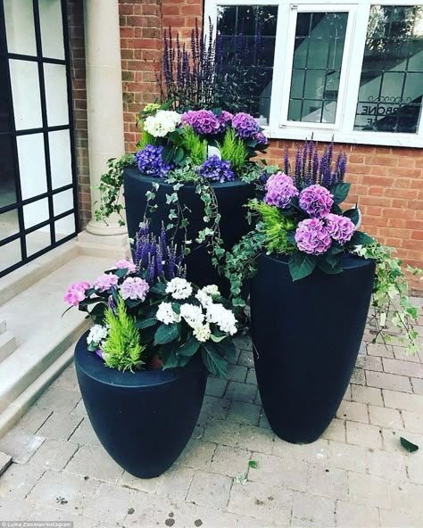 Ornaments Ideas, Container Garden Design, Container Gardening Flowers, Flower Garden Design, Flower Pots Outdoor, Garden Containers, Container Flowers, Deco Floral, Ideas Garden