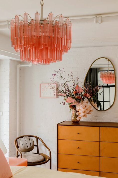 Elsa Hosk Home, Soho Loft, New York Loft, Murano Chandelier, Elsa Hosk, Dream Apartment, Decoration Inspiration, Unique Spaces, Architectural Digest