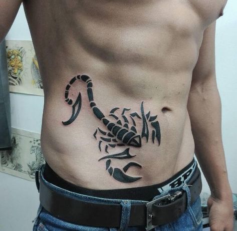 Black Dragon Tattoo, Lower Stomach Tattoos, Animal Tattoos For Men, Ab Tattoo, Unique Tattoos For Men, Stomach Tattoo, Spartan Tattoo, Dragonfly Tattoo Design, Belly Tattoo