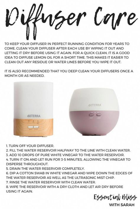 How To Clean Diffuser, Clean Diffuser, Doterra Diffuser Blends, Vetiver Essential Oil, Doterra Essential Oils Recipes, Essential Oils Guide, Essential Oil Diffuser Recipes, Oil Diffuser Recipes, Cedarwood Oil