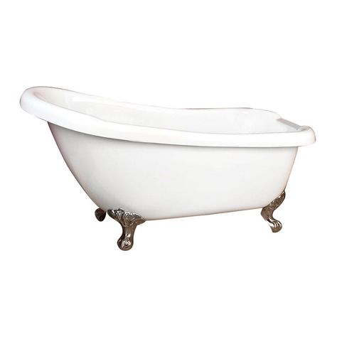 Barclay - ATSNTD61I-WH-BN sales at Advance Plumbing and Heating Supply Company. Vintage Clawfoot Soaking Tubs in a decorative White finish Soaker Bathtub, American Bathroom, Slipper Tub, Beautiful Bathtubs, Straight Baths, Slipper Tubs, Freestanding Bathtub, Freestanding Tub, Time For Yourself