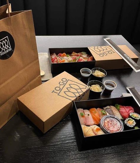 Hidden Fish 1 Sushi Delivery Packaging, Sushi Takeout, Sushi Packaging, Sushi Box, Sushi Take Out, Food Delivery Packaging, Pizza Box Design, Frozen Food Packaging, Japanese Food Bento