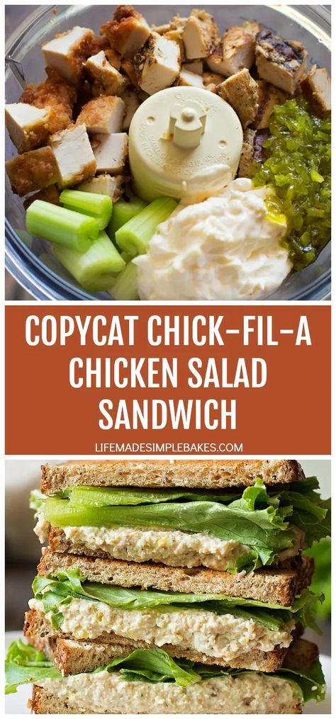 Classic Sandwiches, Life Made Simple, Copycat Chick Fil A, Tandoori Masala, Chicken Salad Sandwich, Chops Recipe, Salad Sandwich, Chicken Salad Recipes, Chick Fil A