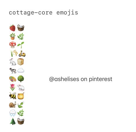 Picnic Emoji Combination, Flower Emoji Combinations, Cottagecore Emoji Combos, Cottage Core Emojis, Cottagecore Emoji, Combo Emoji, Snapchat Emojis, Good Apps For Iphone, Emoji Combos