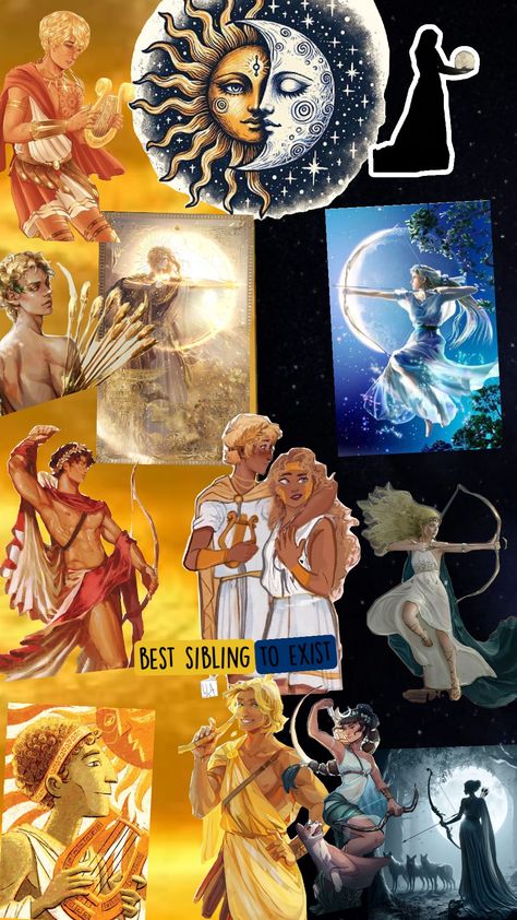 #apollo #artemis #greekmythology #moon #sun #music #animals Artemis And Apollo Art, Apollo And Artemis Aesthetic, Artemis Percy Jackson, Rome Mythology, Artemis Wallpaper, Artemis Apollo, Artemis And Apollo, Apollo Artemis, Artemis Aesthetic