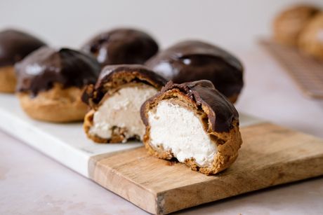 Two Classic Desserts Join Forces in These Delicious Tiramisu Cream Puffs Cream Puff Dough, Tiramisu Cream, Best Baking Recipes, Easy Chocolate Ganache, Coffee Butter, Best Baking, Chocolate Babka, Sweet Potato Brownies, Rest Time