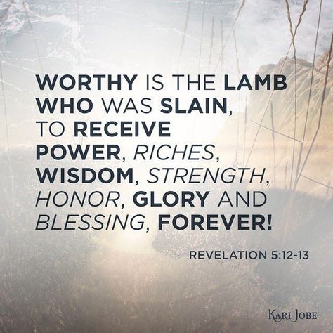 Worthy is the lamb who was slain Worthy is the king who conquered ... Worthy Is The Lamb, Strength And Honor, Revelation 5, The Great I Am, Book Of Revelation, Encouraging Scripture, The Lamb, Jesus Is Lord, Praise And Worship