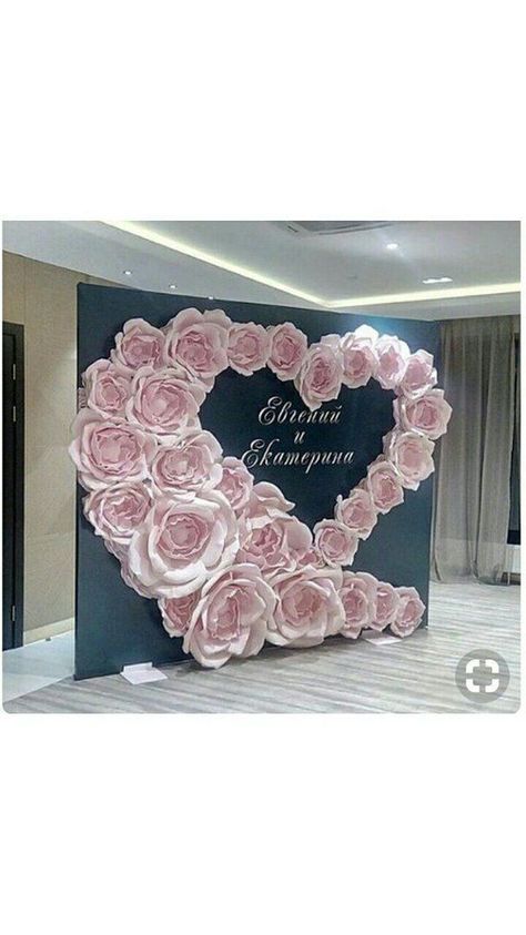 Best 11 Standing Giant Paper Flowers Self-standing Paper Flowers – SkillOfKing.Com Paper Flower Backdrop, Paper Flower Wall, Giant Flowers, Giant Paper Flowers, Paper Flowers Diy, Flower Backdrop, Wedding Deco, Flowers Diy, Wedding Backdrop