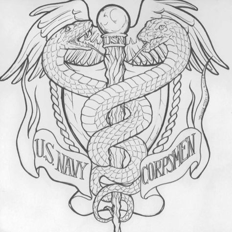 Love it...This is what I was when I was in the Navy Us Navy Tattoos, Naval Tattoos, Caduceus Tattoo, Navy Hospital Corpsman, Nurses Week Quotes, Navy Tattoos, Tattoo Sites, Navy Corpsman, A Tattoo Design