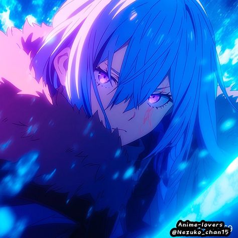 Rimuru Profile Pic, Rimuru Tempest Gif, Make Anime, Shokugeki No Soma Anime, Slime Wallpaper, Rimuru Tempest, Animation Artwork, Cool Anime Backgrounds, Blue Anime