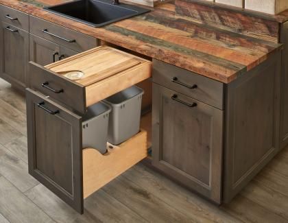 How to Build Custom Shaker Cabinets | Residential Products Online 2021 Kitchen Trends, Kitchen Cabinet Storage Solutions, Cabinet Storage Solutions, Pan Storage, Shaker Kitchen Cabinets, Kitchen Cabinet Drawers, Rev A Shelf, Timeless Kitchen, Kitchen Colour Schemes