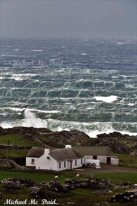 Malin Head is as far north as you can go on the island of Ireland and you'll find it on Donegal's coast, a wild landscape steeped in history and folklore.  You can see Scotland from here... on a clear day, that is. County Donegal, Donegal Ireland, Irish Landscape, Irish Cottage, Wild Atlantic Way, Visit Ireland, Instagram Time, Peaceful Places, Scotland Travel