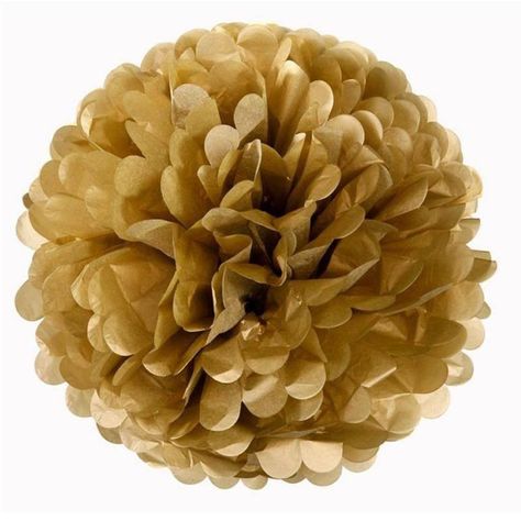 6 Pack 16" Gold Paper Tissue Fluffy Pom Pom Flower Balls Gold Pom Poms, Décoration Baby Shower, Paper Flower Ball, Tissue Paper Tassel Garland, Flower Balls, Paper Pom Pom, Tissue Paper Tassel, Gold Tissue Paper, Tissue Pom Poms