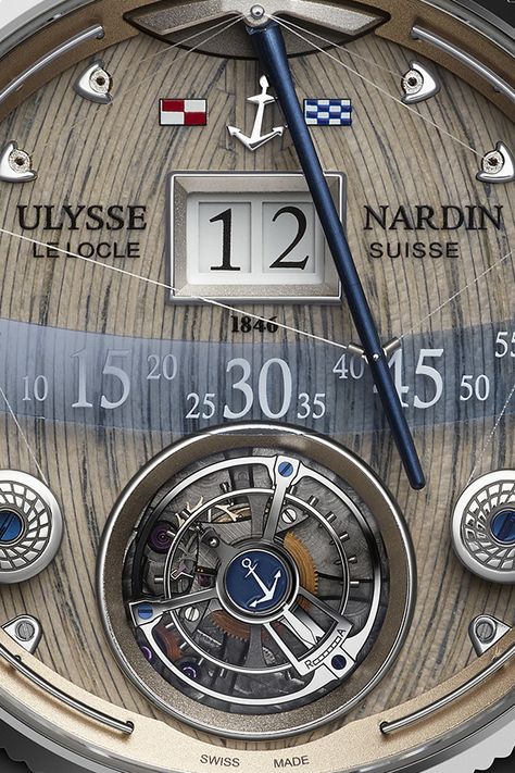 Ulysse Nardin Grand Deck Marine Tourbillon. Paying tribute to Ulysse Nardin’s rich history with the sea, the timepieces of the Marine collection are the ultimate expression of technical performance and beautiful design. #UlysseNardin #Marine Ulysse Nardin Watches, Ulysse Nardin, The Marine, Swiss Made, Watch Brands, Luxury Watches, Time Piece, The Sea, Beautiful Design