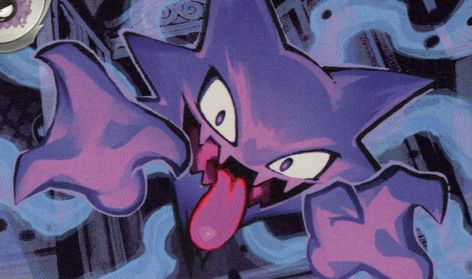 Haunter Pokemon Art, Pokemon Tcg Art, Haunter Pokemon, Ghost Type Pokemon, Pokemon W, Ghost Type, Graffiti Style Art, Pokemon Games, Pokémon Tcg