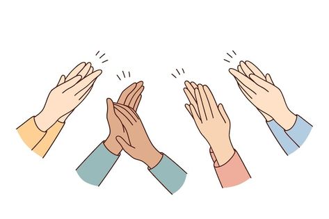 Human hands clapping and applauding conc... | Premium Vector #Freepik #vector #applaud #applause #clap #clap-hands Presentation Pictures, Hand Clipart, People Crowd, Reference Photos For Artists, Human Hands, Human Hand, Diy Bouquet, School Notes, Hand Illustration