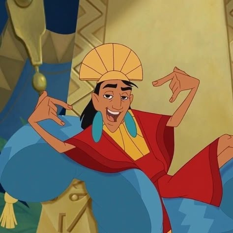 Emperors New Groove Aesthetic, The Emperor’s New Groove, Kuzco Aesthetic, Disney Characters Icons, Emperor New Groove, Kuzco Disney, Emperor Kuzco, 20th Century Girl, Don Pedro