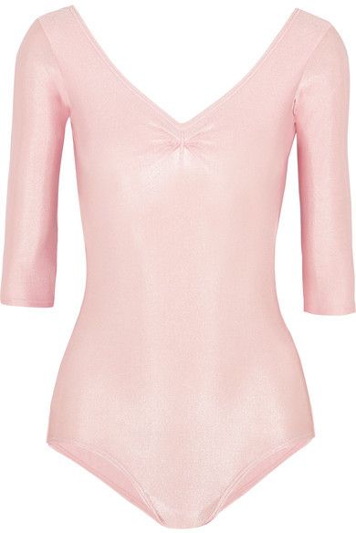 Ballet Beautiful - Stretch-jersey Leotard - Pastel pink Mary Helen Bowers, Ballet Inspired Fashion, Pastel Tops, Ballet Wear, Pink Leotard, Ballet Top, Ballerina Outfit, Leotard Fashion, Shirred Top