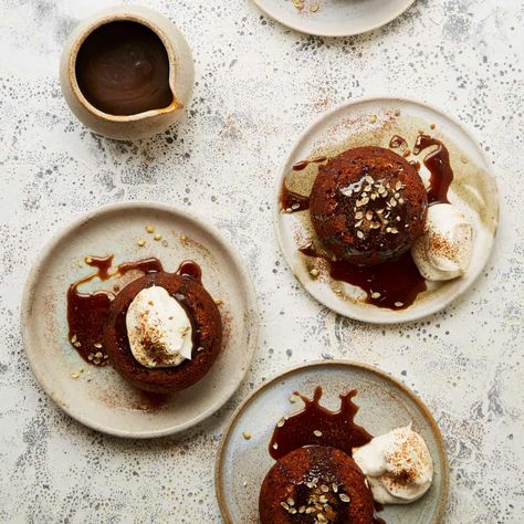 Yotam Ottolenghi’s sticky fig and coffee pudding with toffee sauce Fig Pudding, Maple Toffee, Yotam Ottolenghi Recipes, French Apple Tart, Ottolenghi Recipes, Toffee Sauce, Toffee Pudding, Sticky Toffee Pudding, Yotam Ottolenghi