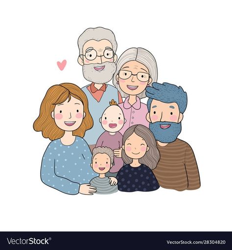 A happy family. Parents with children. Cute cartoon dad, mom, daughter, son and baby. grandmother and g… in 2022 | Family drawing illustration, Family drawing, Baby drawing Cute Family Drawing, My Family Drawing, Family Love Illustration, Happy Family Drawing, Cute Family Illustration, Family Cartoon Drawing, Family Picture Cartoon, Family Drawing Illustration, Family Picture Drawing