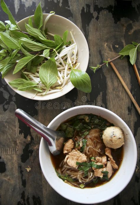 Pork Noodle Soup, Thai Pork, Organic Soup, Soup Starter, Vietnamese Pho, Pho Soup, Pork Noodles, Food Texture, Soup Broth