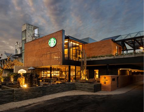 Beautiful Starbucks Stores: The 17 Most Stunning Locations Around the World | Architectural Digest Starbucks Interior, Cafe Bar Interior, Bali Travel Photography, Aesthetic Starbucks, Café Starbucks, Starbucks Locations, Starbucks Design, Starbucks Store, Bali Travel