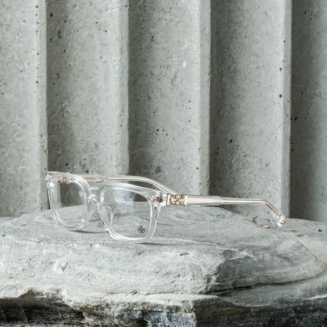 Chrome Hearts CHROME HEARTS COX UCKER | Grailed Chrome Hearts Eyewear, Chrome Hearts Sunglasses, Frame Work, Clear Glasses, Stylish Glasses, Altering Clothes, Chrome Hearts, Eyewear Design, Hair And Beard Styles