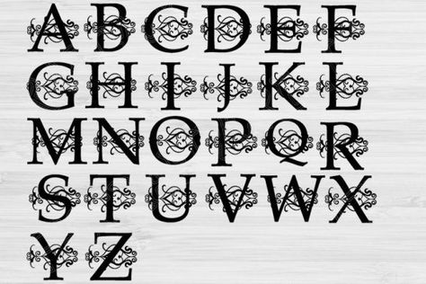 Font For Cricut, Metal Pail, Upper Case Letters, Cricut Fonts, Vinyl Paper, Uppercase Letters, Monogram Fonts, Upper Case, Download Fonts