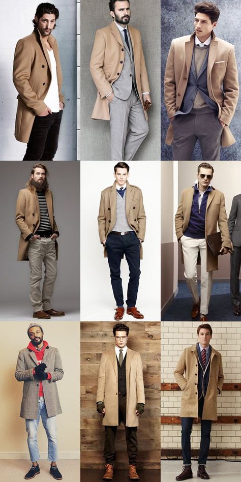 Men's Beige Overcoat Autumn/Winter | Great ways to wear a trench | Check out our range at TheIdleMan.com Gentlemens Guide, Der Gentleman, Overcoat Men, Winter Suits, Winter Lookbook, Neue Outfits, Mens Fashion Suits, Mens Winter Fashion, Mens Fall