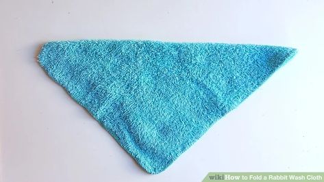 How to Fold a Rabbit Wash Cloth: 6 Steps (with Pictures) - wikiHow Washcloth Teddy Bear, Washcloth Animals, Towel Origami, Washcloth Crafts, Rocking Chair Plans, Easter Mesh Wreaths, Towel Animals, Homemade Clay, Easter Specials