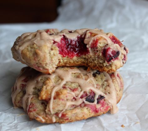 Spiced Oatmeal Plum Cookie with Cinnamon Cream Glaze Plum Cookies, Cheesecake Chocolate Chip, Texas Cookies, Spiced Oatmeal, Plum Dessert, Cinnamon Glaze, Breakfast Cookie, Plum Recipes, Cheesecake Chocolate