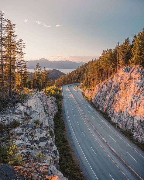 Highway Sunset, Sea To Sky Highway, Sunset Vibes, Sky Photo, Future Love, Beautiful Sky, Time Management, Sunrise Sunset, Photo Credit