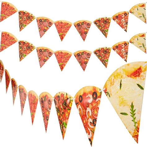 Pizza Party Themes, Pizza Photo, Piece Of Pizza, Kids Graduation, Party Bunting, Baby Shower Party Supplies, Pennant Banners, Photo Banner, Pizza Party