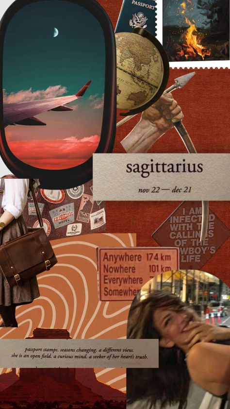 Saggitarius Moodboard, Sagittarius Astrology Wallpaper, Sagittarius Mood Board, Sagitarius Aestethic, Sagittarius Core Aesthetic, Sagittarius Aesthetic Moodboard, Sagittarius Collage, Sagittarius Rising Aesthetic, Sagittarius Core