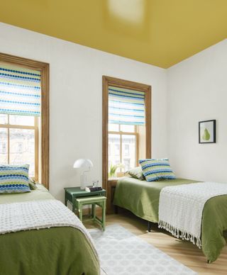 This new color trend makes small spaces seem lighter, brighter and bigger. Design experts explain Light In A Dark Room, Hague Blue, A Dark Room, Interior Design Advice, Colored Ceiling, Design Advice, Dark Room, Architectural Features, Wall Color