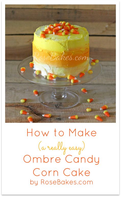 Sweet Deals! Cake Stand, Magazines, Free ebooks and more! Candy Corn Cake, Corn Cake, Easy Treats To Make, New Year's Desserts, Giant Candy, Halloween Desserts, Halloween Cakes, Party Stuff, Smash Cake