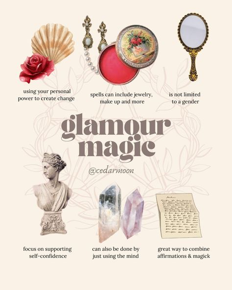 learn the basics of Glamour Magic with me!🌹 Types Of Spells, In Tune With Yourself, Glamour Magick, Glamour Spell, Goddess Magick, Best Skincare Routine, Spells And Rituals, Aphrodite Aesthetic, Jewelry To Make