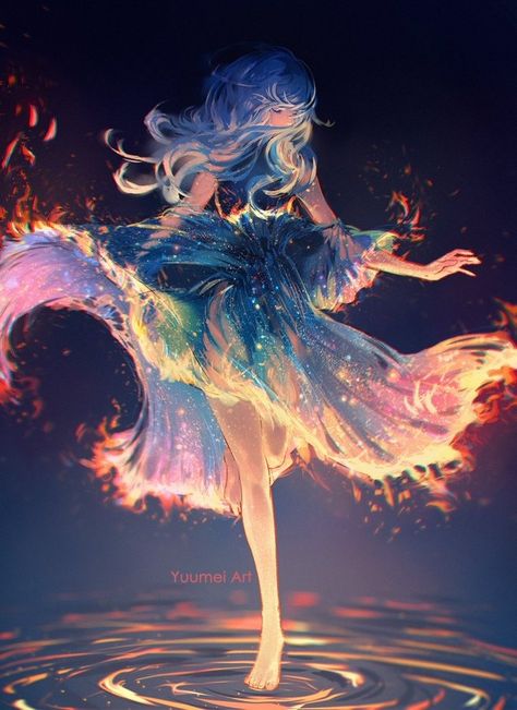 (1) Yuumei on X: "Starfire Dance ✨🔥🎇 https://t.co/Ag7lwM5HTH" / X Yuumei Art, Digital Art Photography, Large Art Prints, Art Archive, Dreamy Art, Art Model, Beauty Art, Large Art, Fantasy Character Design