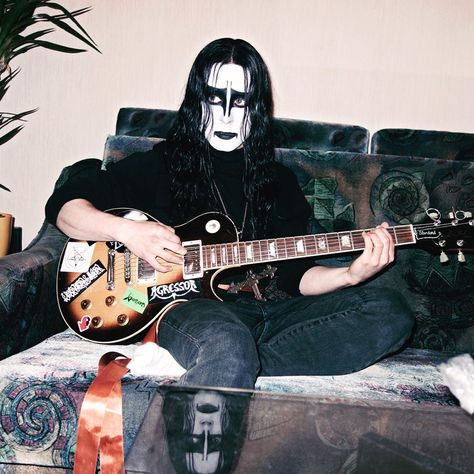 LORDS OF CHAOS on Instagram: “@roryculkin #euronymous” Dead Mayhem, Lords Of Chaos, Mayhem Band, Rory Culkin, On Tumblr, Guitar, Band, Tumblr, Makeup