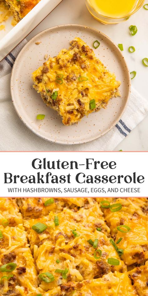 Gluten Free Egg Casserole, Gluten Free Egg Bake, Dairy Free Breakfast Casserole, Gluten Free Breakfast Casserole, Gluten Free Casserole, Gluten Free Sausage, 40 Aprons, Gluten Free Brunch, Breakfast Potato Casserole